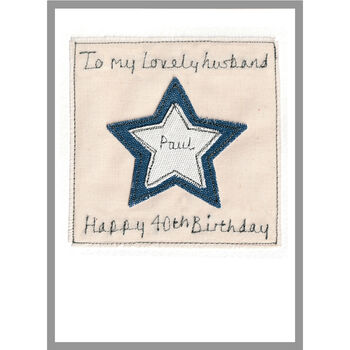 Personalised Star Birthday Card For Him, Any Age, 7 of 9