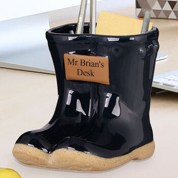 Personalised Welly Desk Tidy Gift, 3 of 10