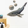 Wooden Whale Child's Bedroom Wall Art Sign, thumbnail 1 of 2