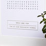 Personalised Wordsearch Print, thumbnail 2 of 3