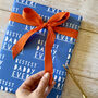 Bestest Daddy Ever, Cute Father's Day Wrapping Paper, thumbnail 5 of 7