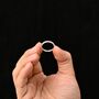 Silver 2mm Turquoise Stone Band Ring, Engraved Rings, Minimalist Rings, Dainty Rings For Men And Women, thumbnail 3 of 10