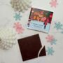 Luxury Christmas Pyjama Gift Set For Her With Eye Mask And Satin Hair Bow In Cream And Black, thumbnail 10 of 10