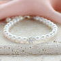 Pearl And Crystal Glitterball Bracelet, thumbnail 2 of 9