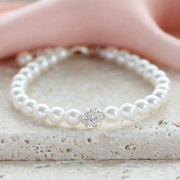 Pearl And Crystal Glitterball Bracelet, 2 of 9
