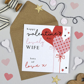 Heart Balloon Valentine's Day Card, 3 of 3