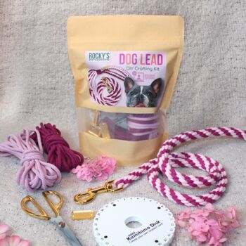 Make Your Own Pink Dog Lead Craft Kit, 5 of 8