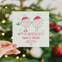 Happy First Christmas As My Grandparents Personalised Card C, thumbnail 1 of 4