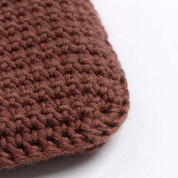Reindeer Hot Water Bottle Cover Easy Crochet Kit The Merino Yarn, 6 of 10