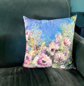 Blooming Marvellous Velvet Cushion, 7 of 8