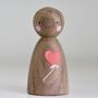 Handpainted Wooden Heart Balloon Peepul, thumbnail 5 of 8