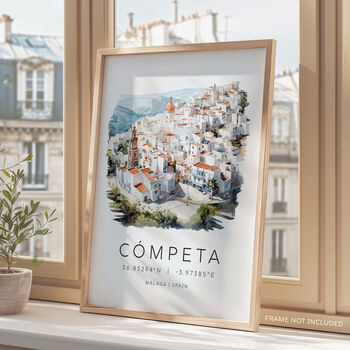 Competa Spain Travel Print Of The Costa Del Sol, 4 of 7