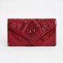 Scarlet Art Deco Embellished Clutch Bag In Red, thumbnail 1 of 4