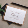 Four Rose Gold Foiled Christmas Lyric Cards, thumbnail 3 of 5