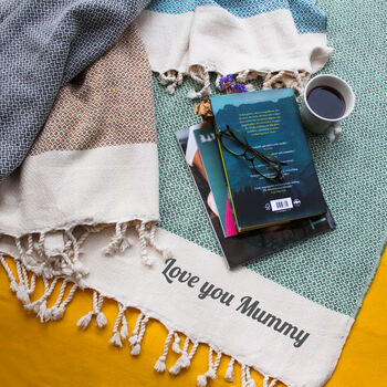 Personalised Handwoven Sofa Throw Gift For Her, 9 of 12