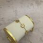 Gold Five Leaf Clover Charm Bracelet, thumbnail 2 of 6