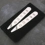 Collar Stiffeners In Personalised Sterling Silver, thumbnail 1 of 4
