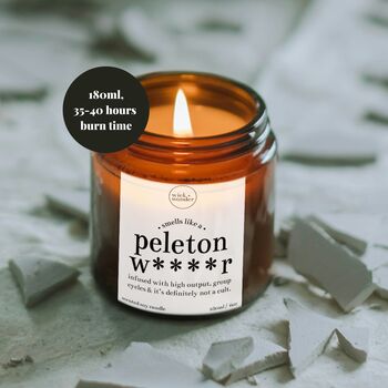 Peleton Wanker Candle With Matches, Spinning Gifts, 2 of 11