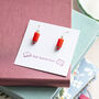 Cute Pencil Earrings Gift For Teacher, thumbnail 3 of 7