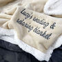 Personalised Grey And White Super Soft Blanket, thumbnail 9 of 12