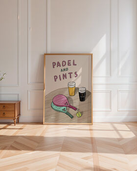 Padel And Pints Print, 5 of 9