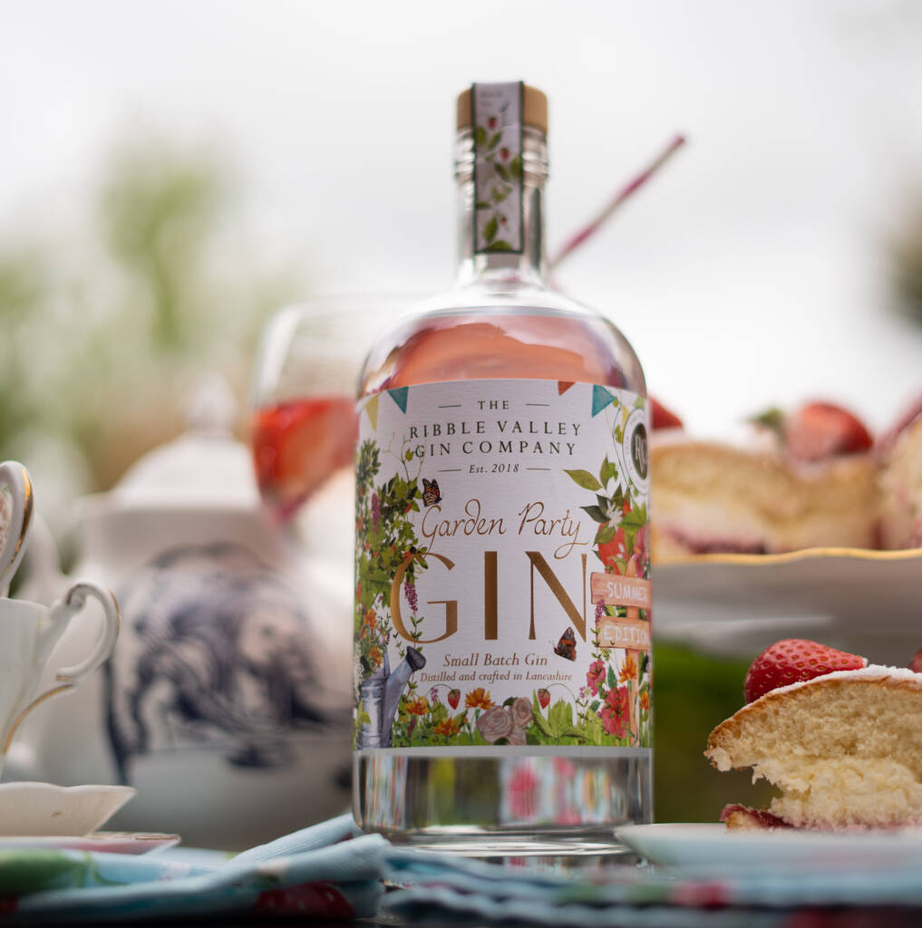 Garden Party Gin By The Ribble Valley Gin Co