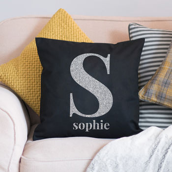 Sparkle Big Letter Cushion Cover, 2 of 3