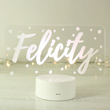 Personalised Name Night Light, 4 of 4