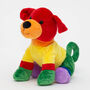 UK Gay Pride, Rainbow Soft Toy Puppy Dog, thumbnail 1 of 4