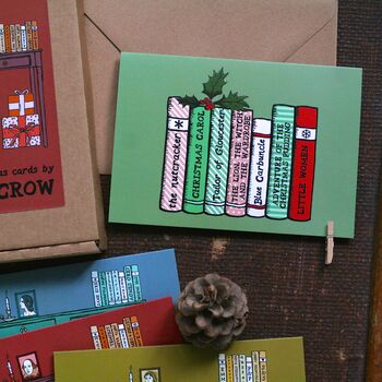 Christmas Card Pack Eight Mixed Book Designs, 3 of 7