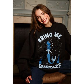 Bring Me Bubbles Women's Mermaid Slogan Sweatshirt, 5 of 6