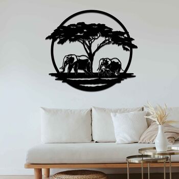 African Elephants Metal Wall Art: Wedding Gift Idea, 12 of 12