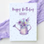 Personalised Adult Birthday Card Watering Can, thumbnail 2 of 5