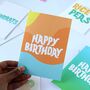 Happy Birthday Wave Greeting Card, thumbnail 3 of 3