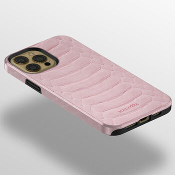 Pink Snakeskin Print Tough Case For iPhone, 2 of 4