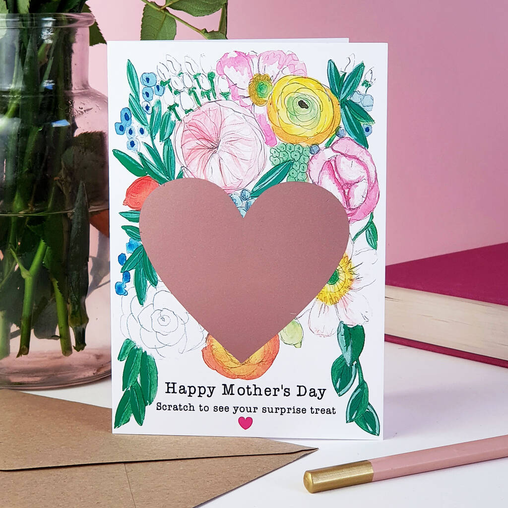 Personalised Happy Mother's Day Surprise Scratch Card, 1 of 5
