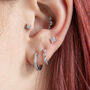Star Crystal Flat Back Titanium Piercing, thumbnail 2 of 4