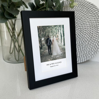 Personalised Photo Printed And Framed In Black, 5 of 8