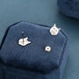 Sterling Silver Maine Coon Style Cat Face Stud Earrings, thumbnail 5 of 12