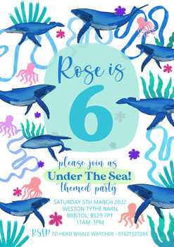 Under The Sea Party Theme Invitations, 2 of 7