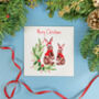 Personalised Rabbit Christmas Card, thumbnail 5 of 6