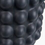 Black Bobbled Ceramic Tall Table Lamp With White Shade, thumbnail 3 of 9