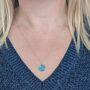 The Circle Labradorite Necklace, Silver, thumbnail 4 of 6