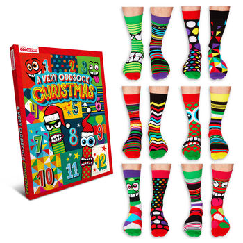 Men's 12 Day Advent Calendar A Very Oddsock Christmas, 2 of 3