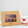Personalised Couples Carved Heart Photo Frame, thumbnail 4 of 7