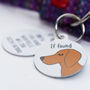 Vizsla Personalised Illustrated Dog ID Name Tag, thumbnail 10 of 11