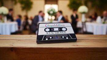 Personalised Cassette Voice Message Card – Wedding Gift, 2 of 7