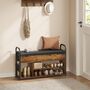 Shoe Storage Bench With Inner Compartment And Handles, thumbnail 4 of 10