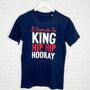 Three Cheers King Charles Coronation Adult T Shirt, thumbnail 1 of 2