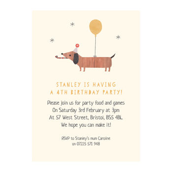 Personalised Dog Birthday Invitations, 2 of 4